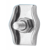Stainless Steel AISI 316 Simplex Wire Rope Clip Ø 3 mm