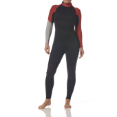 Plastimo P203753 - Women's Performance 3/2mm Neoprene Wetsuit FD Black/Red Size 8 XXS