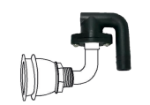 Nylon P-Trap Tank Vent Adapter Ø16mm Nipple (001188/S)