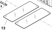 Isotherm SGC00047AA - 2 Piece Glass Shelf Kit For for Cruise CR130 Elegance Fridge