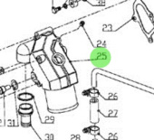 Nanni Diesel 970313114 - Exhaust for Turbo Exhaust Mixer