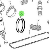 Nanni Diesel 970301719 - 68.00x4.00 O-Ring for Heat Exchanger and Oil Cooler