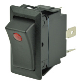 BEP 1001714 - SPST Rocker Switch - Off/On, One LED 12V