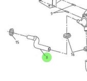 Nanni Diesel 48328058 - Air Cooler Hose for 5.250TDI Engines