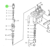 Nanni Diesel 970302917 - Delivery Valve Holder for Injection Feed Pump