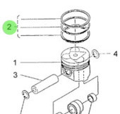 Nanni Diesel 970310845 - Piston Ring Assembly 050 for 4.330TDI and 4.340TDI Engines