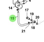 Bukh 00116-5S102 - Oil Extraction Pump Inlet Hose for S270J Engines