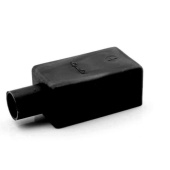 Battery Terminal Insulated Cover - Straight, Black