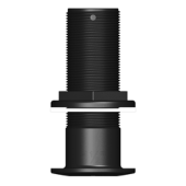 TruDesign Skin Fitting Long Domed - 1 1/2" - Black