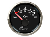 Wema 210676 - Oil Pressure 10 Bar NMEA2000 Silverline Black