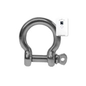 Belship 722524V - Forged Stainless Steel AISI 316 Polished Bow Shackle 4mm Blister