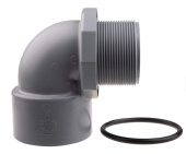Parker 0725100400-01 90° Elbow 2" MPT × Socket with O-Ring