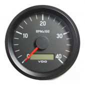 VDO 333-035-011C - Cockpit International Tachometer 4.000 RPM 80mm 12-24V