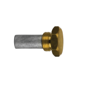 Tecnoseal 02010/99T - AIFO-FTP Pencil Anode Ø 13 L.26 Complete With Brass Plug Th. 18X1,5