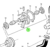 Nanni Diesel 970144301 - Fresh Water Pump Assembly for 2.40HE Engines