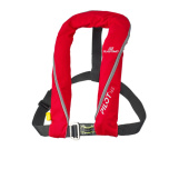 Plastimo 66801 - Pilot 165 inflatable lifejacket with harness, auto, red, >40kg
