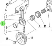 Nanni Diesel 970313580 - Connecting Rod Assembly for N4.115 Engines