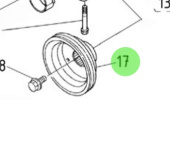 Nanni Diesel 970313588 - Fan Drive Pulley for Alternator Assembly