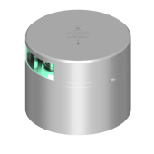 Lopolight 301-008-CD - Navigation Light 2NM 112,5° Green, Starboard, Silver w/Conn & CD-Base