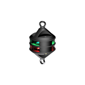 Lopolight 300-114+15G2-H2C-B-P - Navigation Light 3NM 360° Red/Green, Hoist, Black Anodized