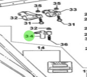 Nanni Diesel 970312660 - Valve Bridge for T6 Series Engines
