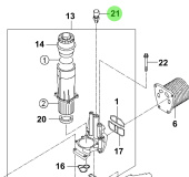 Bukh 94750-37100 - Oil Pressure Switch Assembly for S270J Engines