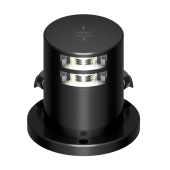 Lopolight 301-005ST-PRO - Navigation Light 2NM 135° White Double Stern Light Black Anodized