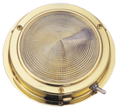 Allpa Brass LED Dome Light, Built-On, 12v/1,7w, LED 20x5ø, H32mm, Cool White