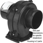 Jabsco 35678-0000 - Blower Housing for 35115 (One Half, Goes With 35679-0000)