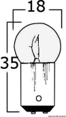 Osculati 14.200.02 - Bipolar Bulb 12 V 10 W (10 pcs.)