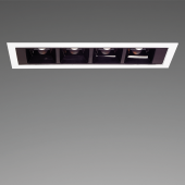 Prebit 29148113 - Recessed LED light Square 4 Frame Black, CC Constant Current 350 mA, TW 5000/2700 K SunLike, Beam Angle 80°