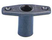 Allpa Nylon Rowlock Socket, Universal Socket, Ø17mm, Black