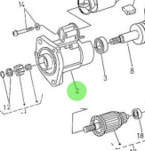 Nanni Diesel 970310970 - Starter Bracket Assembly for 4.330TDI and 4.340TDI Engines