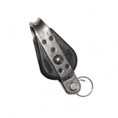 Viadana Delrin Ball Bearing Single Block with Becket and Fixed Head for Rope up to 6-10 mm, 22-38 mm Sheave