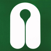 Marine Life Jacket Location Identification Sticker, Soft PVC, Green & White, 175×150 mm