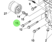 Nanni Diesel 970315060 - Flange Bolt for Timing Case