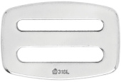 Wichard 6771 - Double Buckle Stainless Steel 4 x 42 mm - 10 pieces