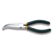 Beta 011640006 - Extra Long Bent Flat Knurled Nose Pliers