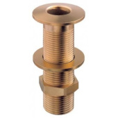 Guidi Thru-Hull Connection Export Series h100, BSPP Thread, Yellow Brass