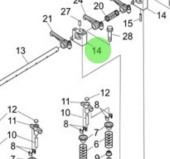 Nanni Diesel 970314820 - Rocker Arm Support for N4.85 and N4.100 Engines