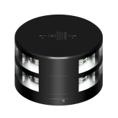 Lopolight 201-012ST-180-FB-B - Navigation Light 2NM 180° White, Double, Black W/FB Base