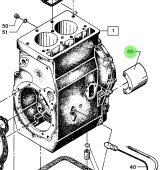 Bukh 008E8052 - Guard for Rotating Weights for DV24RME, DV29RME, and DV32 Engines