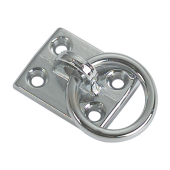 Foresti & Suardi Chromed Brass Mooring Eye 40 × 30 mm
