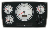 Vetus MPA34BW2 - Instrument Panel MPA34, 12V, 4 Instruments (0-4000 RPM), White Dial