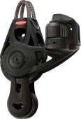 Ronstan RF45521 Series 40 Ball Bearing Orbit Block, Fiddle with Cleat and Dyneema Link Head