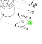 Nanni Diesel 970300276 - Hex Head M6x50 Bolt for Nanni Marine Engines