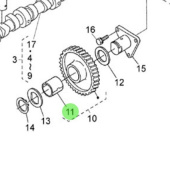 Nanni Diesel 970302801 - Idler Gear Bushing for Camshaft Assembly