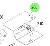 Steyr 2181223-0 - Heat Protecting Sheet for Turbocharger on SE-Series Engines