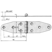 Bukh PRO M3552585 - S.STEEL HINGES