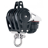 Harken HK2613 Triple Carbo Ratchet Block 40 mm with Cam and Becket for Rope 5 mm